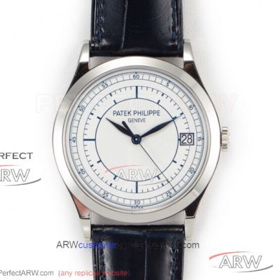 ZF Factory Patek Philippe Calatrava 5296G-001 38mm Cal.324SC Automatic Watch - White Sector Dial